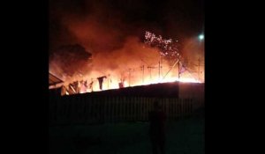 Grèce: incendie dans un camp de migrants, 9 arrestations