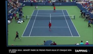 US Open 2016 : Benoît Paire se prend pour Hulk et déchire son t-shirt (vidéo)