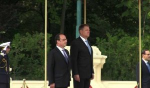Roumanie: arrivée du président français François Hollande