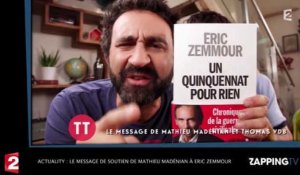 Actuality : Le message de "soutien" de Mathieu Madénian à Eric Zemmour (vidéo)