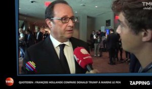 Quotidien : François Hollande compare Donald Trump à Marine Le Pen (Vidéo)