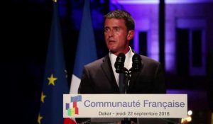 Pour Valls, "l'homme africain plus que jamais dans l'Histoire"