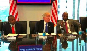 Trump rencontre des leaders afro-américains à la Trump Tower