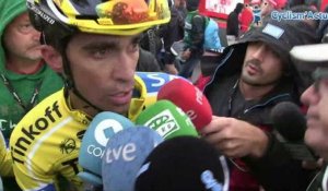 La Vuelta 2014 - Etape 9 - Alberto Contador à l'arrivée