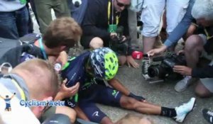 Tour de France 2013 - Quintana épuisé à l'arrivée au Mont Ventoux