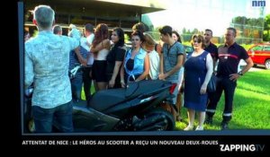 Attentat de Nice : Le héros au scooter a reçu un nouveau deux-roues de la part des internautes (Vidéo)
