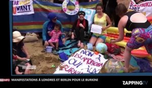 Burkini : Beach-Party à Londres et manifestation à Berlin de femmes en colère (Vidéo)