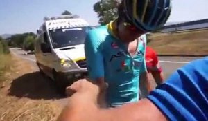 La Vuelta 2016 - L'abandon de Miguel Angel Lopez Moreno lors de la 6e étape du Tour d'Espagne