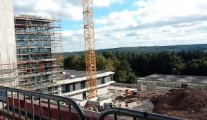 Visite du chantier du futur Centre d'Oncologie, unique en Wallonie, au CHU de Liège