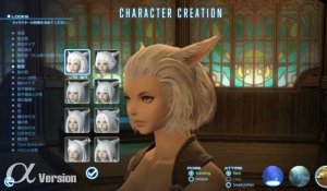 Final Fantasy XIV : A Realm Reborn - Editeur de Personnages Version Alpha