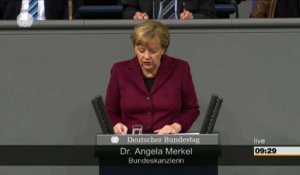 Merkel plaide pour une Europe "solidaire" face aux réfugiés