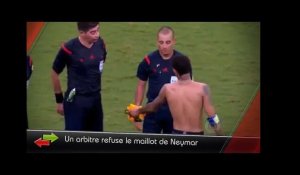 Un arbitre refuse le maillot de Neymar, Beckham répond au tél d'un  journaliste... le Zap !