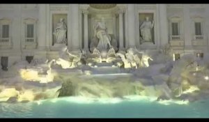 L'inauguration de la fontaine de Trevi, à Rome, à travers nos télés