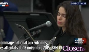 Hommage national : Camélia Jordana, Yaël Naïm et Nolwenn Leroy chantent "Quand on a que l'amour"
