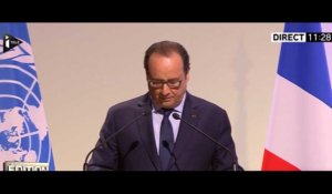 Hollande : «Sur vos épaules repose l'espoir de toute l'humanité»