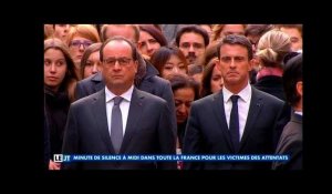 Minute de silence à la Sorbonne avec Hollande et Valls - ZAPPING ACTU DU 16/11/2015