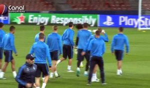 Entrainement du Real Madrid au Parc des Princes