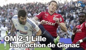 OM 2-1 Lille : la réaction de Gignac