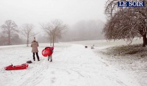 La neige est arrivée en Belgique