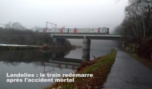 Landelies : le train redémarre après l'accident mortel