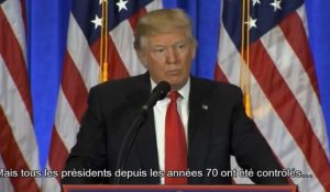 Conférence de presse de Donald Trump