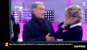 Sophie Davant : sa nouvelle coiffure ne plaît pas vraiment à William Leymergie ! (vidéo)