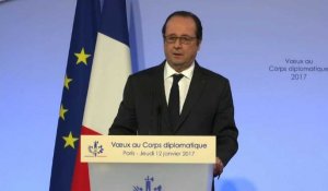 Ultimes voeux de Hollande au Corps diplomatique