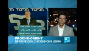 Proche-Orient : Reprise des discussions jeudi (France 24)