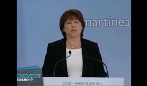 Martine Aubry  : l'intégralité de son discours de candidature à la présidentielle
