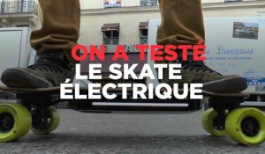 On a testé le plus léger des skates électriques 