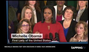 Michelle Obama, émue, fait ses adieux à la Maison Blanche (vidéo)