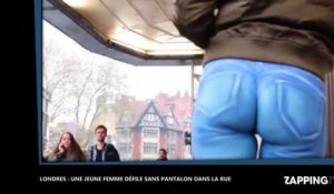 Londres : Un mannequin se balade sans pantalon en pleine rue, la réaction des passants !