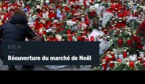 Réouverture du marché de Noël à Berlin après l'attentat