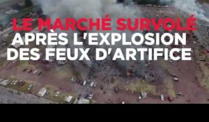 Mexique : un drone survole le marché de feux d'artifice après une explosion spectaculaire
