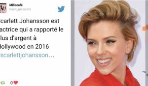 Scarlett Johansson est l'actrice la mieux payée en 2016 selon "Forbes"