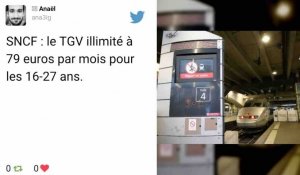 SNCF : le TGV illimité à 79 euros par mois pour les 16-27 ans