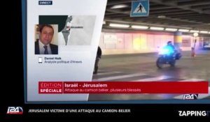 Jérusalem, victime d'un attentat meurtrier au camion-bélier (vidéo)
