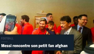Messi rencontre son petit fan afghan à Doha