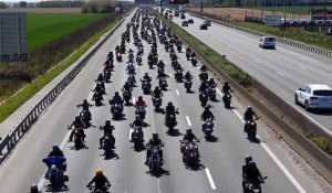 Grosse manifestation de milliers de motards à Seclin et à Lille