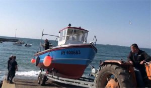 A Portivy, le bateau de pêche de P’tit Jo remis à l’eau