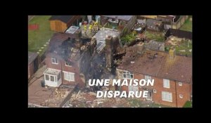 En Angleterre, une maison totalement détruite par une explosion, au moins 7 blessés