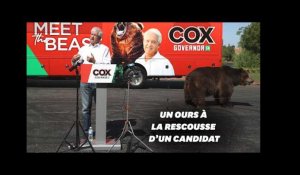 En Californie, ce candidat républicain fait campagne avec un ours