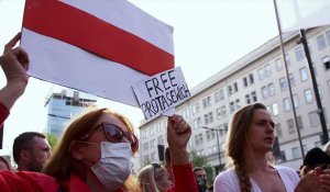 Pologne : manifestations de la communauté Bélarusse après l'arrestation d'un opposant
