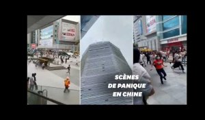 À Shenzhen, un gratte-ciel tremble et crée la panique dans les rues