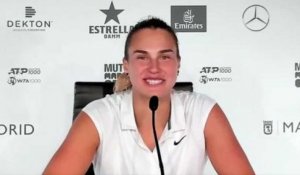 WTA - Madrid 2021 - Aryna Sabalenka : "Yeah, just looking forward for this battle against Ash Barty