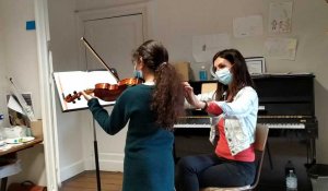 Cours de violon au conservatoire de Marcq