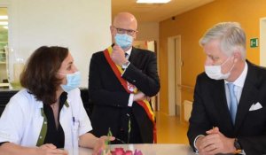Le roi Philippe visite l'hôpital Jessa à Hasselt