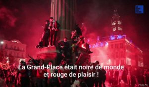 La Grand-Place de Lille envahie par les supporters du LOSC