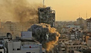 Gaza : une journaliste surprise en plein direct par l'effondrement d'un immeuble
