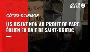 Ils sont contre le projet de parc éolien en baie de Saint-Brieuc